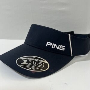 Ping Golf Tour Adjustable Blue Sun Visor Womens Hat 110 One Ten Flexfit Tech NEW